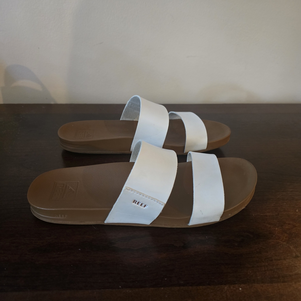 Reef Cushion Vista Sandals White / Tan
